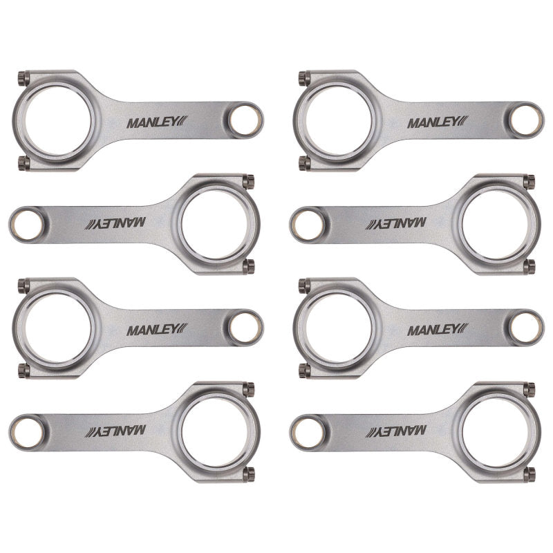 Manley Chevy Small Block LS/LT1 6.125in H Beam Connecting Rod Set w/ ARP2000 Bolts