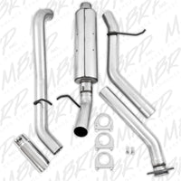 Thumbnail for MBRP 2003-2007 Chev/GMC 1500 Classic 4.8/5.3L EC/CC-SB Cat Back Single Side