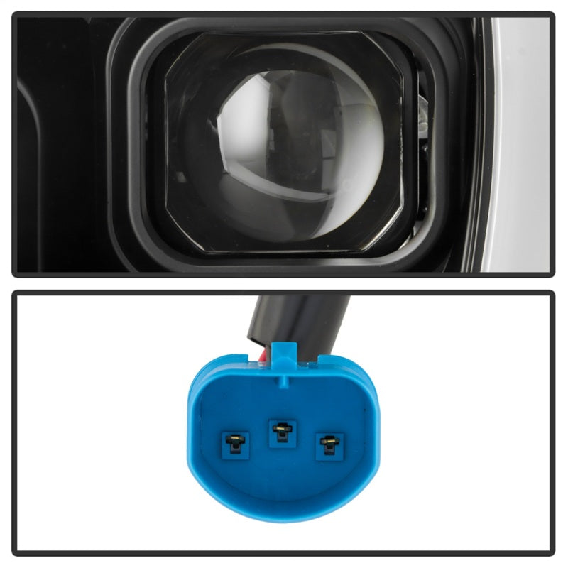 Spyder Apex 05-08 Nissan Frontier High-Power LED Module Headlights - Black (PRO-YD-NF05AP-SEQGR-BK)