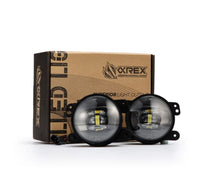 Thumbnail for AlphaRex Universal Chrysler/Dodge/Hummer/Jeep DoubleTap Dual Color LED Proj Fog Lights - White/Amber