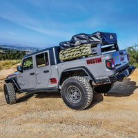 Thumbnail for Westin 20-23 Jeep Gladiator Rock Slider - Textured Black