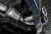 Thumbnail for MBRP 2009-2023 Nissan GTR 3.8L Stainless Steel 3.5in Cat-Back, Dual Split Rear Quad Carbon Tips