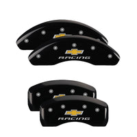 Thumbnail for MGP 4 Caliper Covers Engraved Front & Rear Impala Black finish silver ch