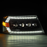 Thumbnail for AlphaRex 04-08 Ford F-150 (No 2004 Heritage) NOVA-Series LED Proj HL Chrome w/Actv Light / Seq. Sig