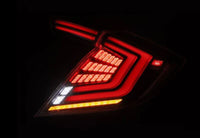 Thumbnail for AlphaRex 16-21 Honda Civic Hatchback / Type-R FK8 Nova-Series LED Tail Lights (Pair) - Black