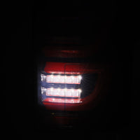 Thumbnail for AlphaRex 15-20 Ford F-150 Luxx LED Tail Lights (Pair) Black/Red (Not For Blind Spot Sensor Models)