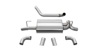 Thumbnail for Corsa 18+ Jeep Wrangler JL 2.5in Dual Rear Turn Down Exit Sport Axle-Back Exhaust