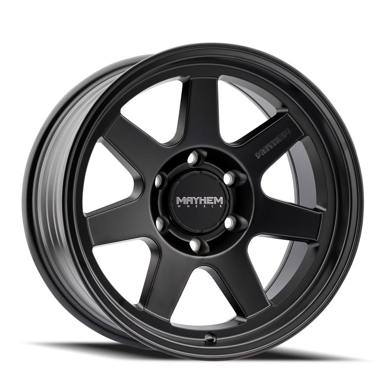 Mayhem 8307 Convoy 17x9 / 6x139.7 BP / -6mm Offset / 106mm Hub Satin Black Wheel