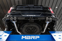 Thumbnail for MBRP 19-21 Chevy Silverado 1500 6.2L 2.5in Dual Split Rear Cat Back w/ Quad Carbon Fiber Tips- T304