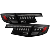 Thumbnail for Spyder Apex 22-24 Honda Civic 5-Door LED Tail Lights - Black (ALT-YD-HC225DAP-SEQGR-BK)