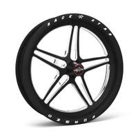 Thumbnail for Race Star 63 Pro Forged 15x3.50 Spindle Mount SM Strange Wheel 1.7in. BS - Black Anodized/Machined