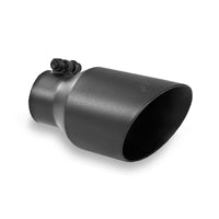 Thumbnail for MBRP Universal 4in OD Dual Wall Angled 2.5in Inlet 8in Lgth Exhaust Tip - Black