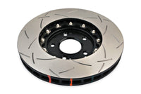 Thumbnail for DBA 03-05 Evo 8/9 Front Slotted 5000 Series 2 Piece Rotor Assembled w/ Black Hat