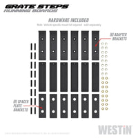 Thumbnail for Westin Grate Steps Running Boards 68 in - Textured Black