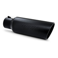 Thumbnail for MBRP Universal Tip 6in OD Rolled End 4in Inlet 18in L Black Coated Exhaust Tip