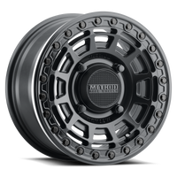Thumbnail for Method MR415 Beadlock 15x7 / 5+2/38mm Offset / 4x136 / 106mm CB Matte Black Wheel - Gloss Black Ring