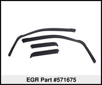 Thumbnail for EGR 14+ Chev Silverado/GMC Sierra Dbl Cab In-Channel Window Visors - Set of 4 - Matte (571675)