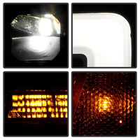 Thumbnail for Spyder Apex 05-08 Nissan Frontier High-Power LED Module Headlights - Black (PRO-YD-NF05AP-SEQGR-BK)