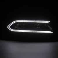 Thumbnail for AlphaRex 15-23 Dodge Charger LUXX LED Proj Headlights Alpha-Black w/Actv Light & Seq.Sig / SB DRL