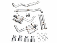 Thumbnail for AWE 2024 Ford Mustang Dark Horse S650 RWD SwitchPath Catback Exhaust w/ Quad Chrome Silver Tips