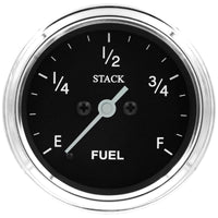 Thumbnail for Autometer Stack 52mm 0-280 Ohm Programmable Pro Stepper Motor Fuel Level Gauge - Classic