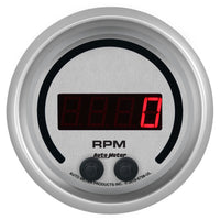 Thumbnail for Autometer 85.7mm Silver 0-16K RPM Tachometer Ultra-Lite Elite Digital Gauge