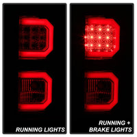 Thumbnail for Spyder 07-13 Toyota Tundra V2 Light Bar LED Tail Lights - Red Clear ALT-YD-TTU07V2-LB-RC