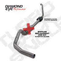 Thumbnail for Diamond Eye KIT 4in TB MFLR RPLCMENT PIPE SGL SS 94-97 7 3L F250/F350 PWRSTROKE NFS W CARB EQIV STDS