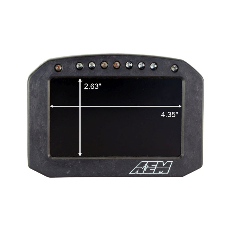 AEM CD-5LG Carbon Logging Flush Digital Dash Display w/ Internal 20Hz GPS & Antenna