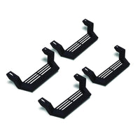Thumbnail for Rampage 1999-2019 Jeep Rock Rail Short Step Universal 4 Piece Set - Black