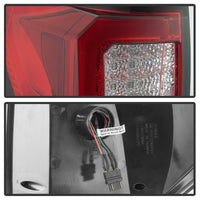 Thumbnail for Spyder 07-13 Toyota Tundra V2 Light Bar LED Tail Lights - Red Clear ALT-YD-TTU07V2-LB-RC