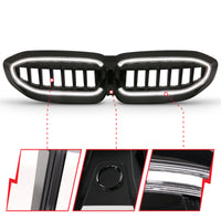 Thumbnail for Anzo 19-22 BMW 3 Series Black Housing Full LED Front Grille w/ Initiation & Running Light