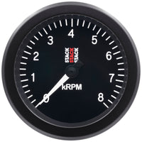 Thumbnail for Autometer Stack Sport 88mm 0-8K RPM Tachometer - Black