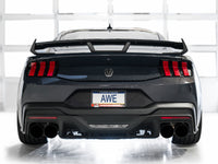 Thumbnail for AWE 2024 Ford Mustang Dark Horse S650 RWD Track Edition Catback Exhaust w/ Quad Diamond Black Tips