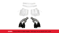 Thumbnail for Corsa 16-17 Cadillac CTS-V 2.75in Inlet / 4.0in Outlet Black PVD Tip Kit (For Corsa Exhaust Only)