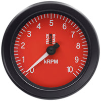 Thumbnail for Autometer Stack Sport 88mm 0-10K RPM Tachometer - Red