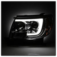 Thumbnail for Spyder Toyota Tacoma 05-11 Projector Headlights - Light Bar DRL - Chrome PRO-YD-TT05V2-LB-C