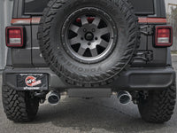 Thumbnail for aFe Rebel Series 409 Stainless Steel Cat-Back Exhaust 18-21 Jeep Wrangler JL 2.0L (t) - Black Tip