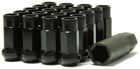 Thumbnail for Wheel Mate Muteki SR48 Open End Lug Nuts - Black 12x1.25 48mm