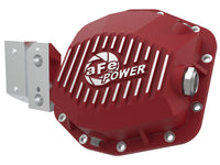 Thumbnail for aFe 20-23 Jeep Gladiator JT (Dana M220) Pro Series Rear Differential Cover Red w/ Machined Fins