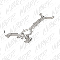 Thumbnail for MBRP 2016+ Chevy Camaro SS 6.2L 3in Dual Cat-Back Quad Tip Exhaust Street Version w/ SS T409 Tips