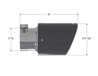 Thumbnail for MBRP Universal Carbon Fiber Tip 4.5in OD / 3in Inlet / 7.7in L