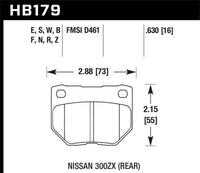 Thumbnail for Hawk 06-07 WRX Performance Ceramic Street Rear Brake Pads