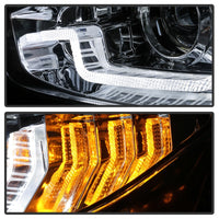 Thumbnail for Spyder 16-18 Honda Civic 4Dr w/LED Seq Turn Sig Lights Proj Headlight - Chrome - PRO-YD-HC16-SEQ-C