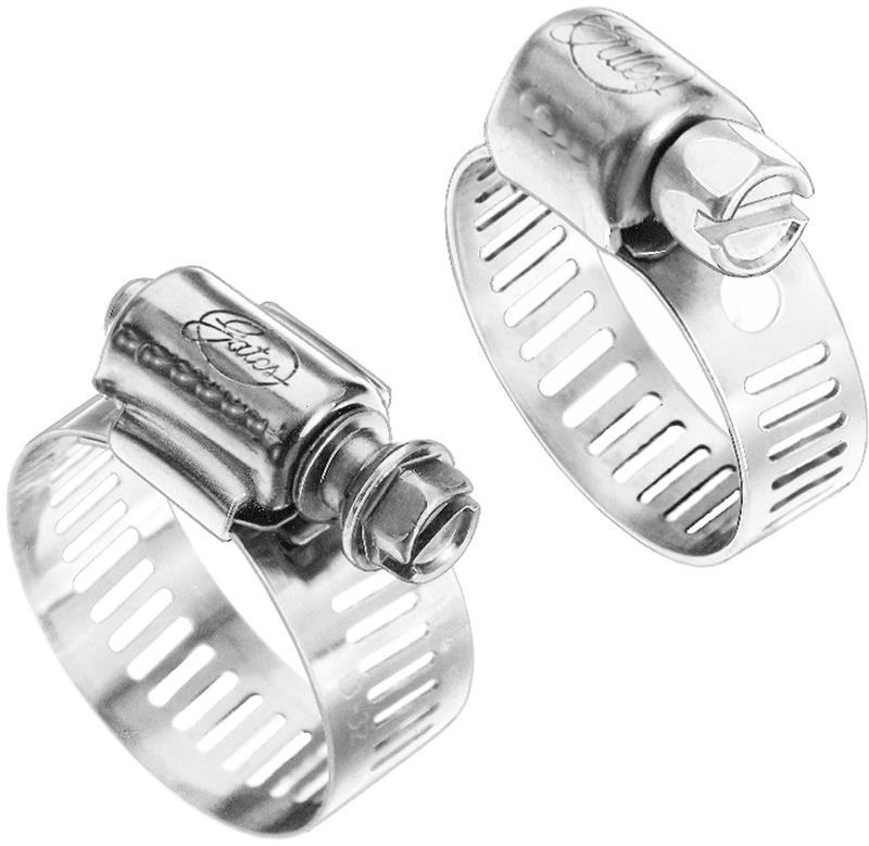 Gates Stainless Steel Clamp Size 12 (Fits Hose ID 5/8in to 3/4in Clamping Range 1/2in to 1-1/4in)