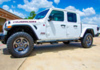 Thumbnail for N-Fab RKR Step System 2019 Jeep Wrangler JT 4 Door Truck Full Length - Tex. Black - 1.75in