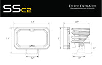 Thumbnail for Diode Dynamics Stage Series 2 In Roll Bar Reverse Light Kit SSC2 Pro (Pair)