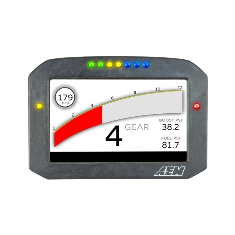 AEM CD-7G Carbon Flush Digital Dash Display w/ Internal 20Hz GPS & Antenna