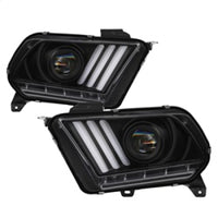 Thumbnail for Spyder Ford Mustang 10-13 Projector Headlights - HID Model Only - Black PRO-YD-FM2010V2-HID-BK