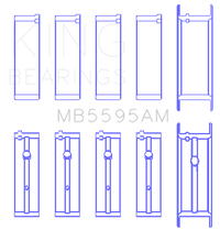 Thumbnail for King Engine Bearings Datsun Ka-24E (Size +0.25mm) Main Bearing Set